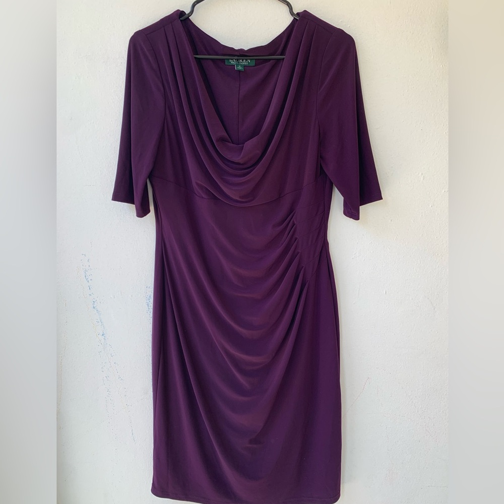 Ralph Lauren Deep Purple Midi Dress